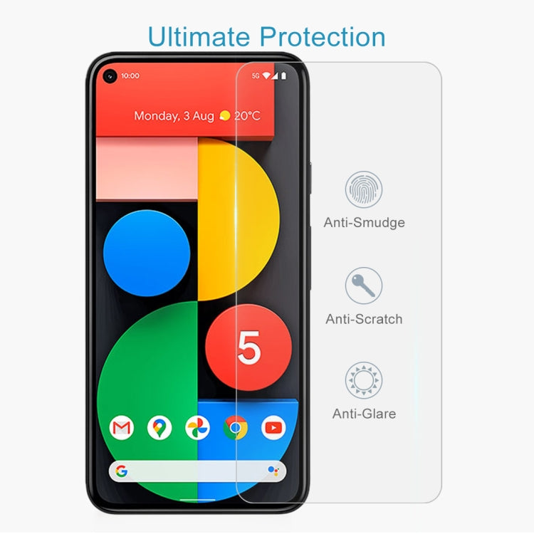 For Google Pixel 5 10 PCS 0.26mm 9H 2.5D Tempered Glass Film by buy2fix