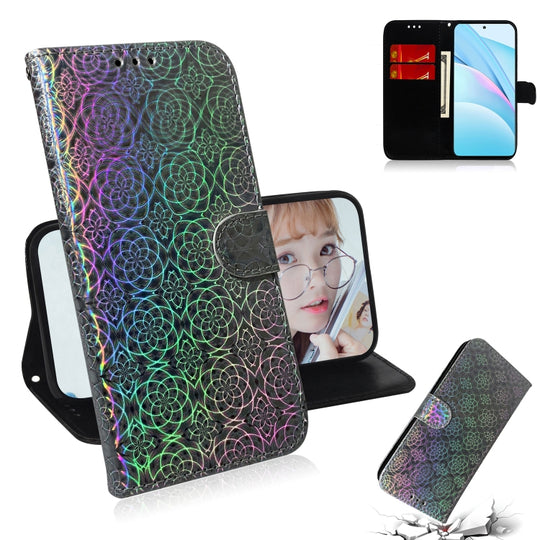 For Xiaomi Mi 10T Lite 5G Solid Color Colorful Magnetic Buckle Horizontal Flip PU Leather Case with Holder & Card Slots & Wallet & Lanyard(Silver)