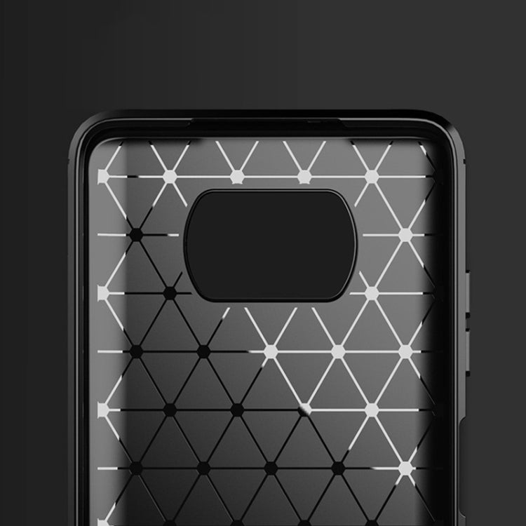 For Xiaomi Poco X3 NFC Brushed Texture Carbon Fiber TPU Case(Black) by buy2fix
