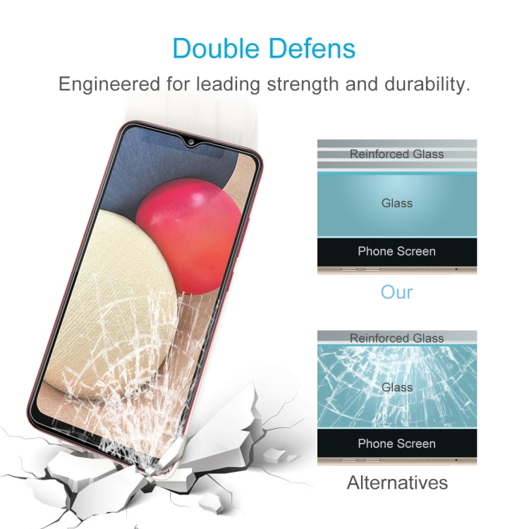 10 PCS For Samsung Galaxy A02s 0.26mm 9H 2.5D Tempered Glass Film by buy2fix