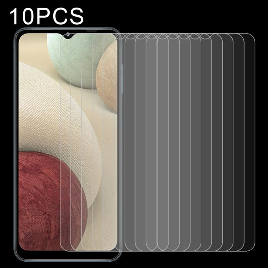 10 pièces pour Samsung Galaxy A12 5G / A12 / A12 Nacho / M12 / A13 5G 0.26mm 9H 2.5D Film de verre trempé
