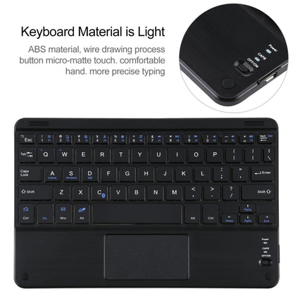 Universal Detachable Bluetooth Keyboard + Leather Tablet Case with Touchpad for iPad 9-10 inch, Specification:Black Keyboard(Black) - Universal by buy2fix | Online Shopping UK | buy2fix