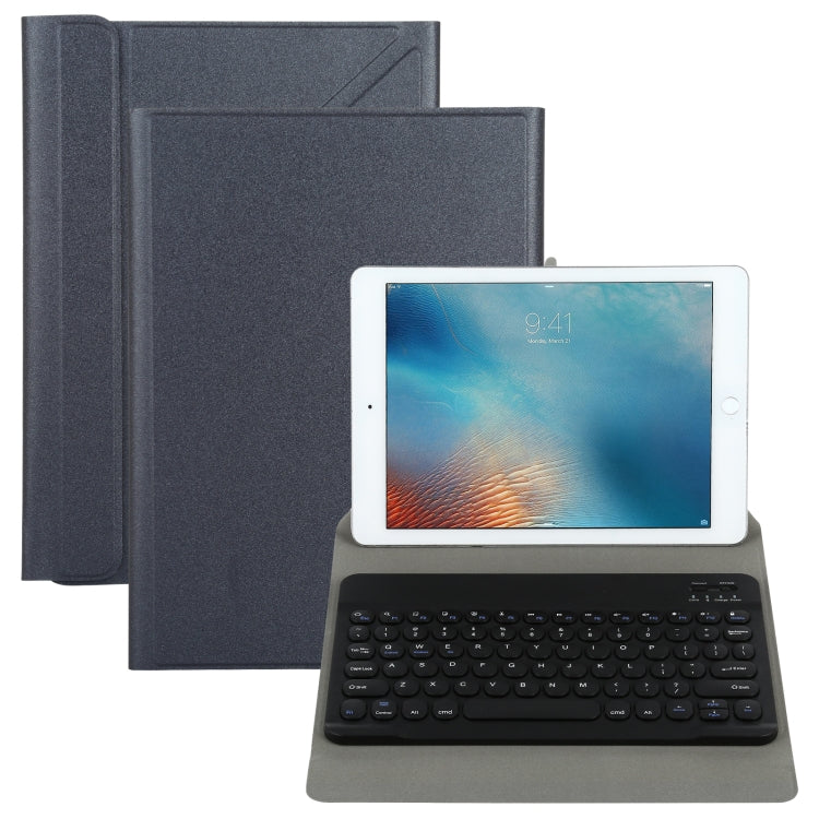 Universal Round Keys Detachable Bluetooth Keyboard + Leather Tablet Case without Touchpad for iPad 9-10 inch, Specification:Black Keyboard(Black) - Universal by buy2fix | Online Shopping UK | buy2fix