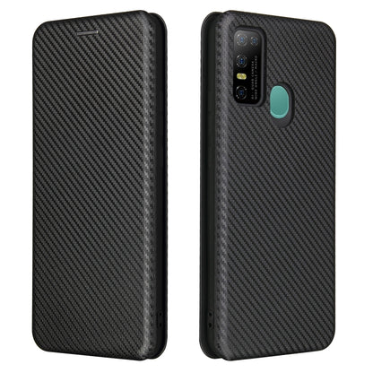 For DOOGEE N30 Carbon Fiber Texture Horizontal Flip TPU + PC + PU Leather Case with Card Slot(Black) - More Brand by buy2fix | Online Shopping UK | buy2fix