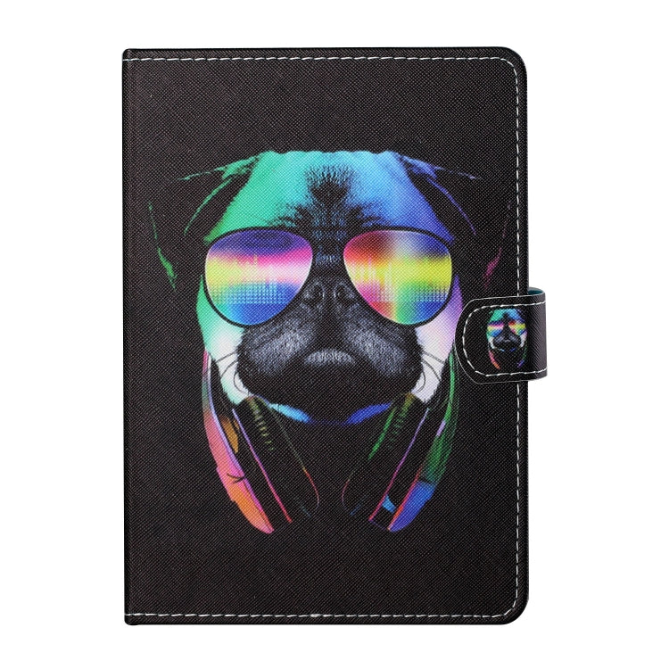 For 7 inch Tablet PC Universal Colored Drawing Horizontal Flip Leather Case with Holder & Card Slots(Eye Dog) - 7 inch by buy2fix | Online Shopping UK | buy2fix