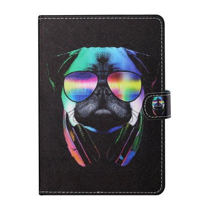 For 7 inch Tablet PC Universal Colored Drawing Horizontal Flip Leather Case with Holder & Card Slots(Eye Dog) - 7 inch by buy2fix | Online Shopping UK | buy2fix
