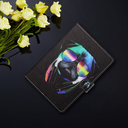 For 7 inch Tablet PC Universal Colored Drawing Horizontal Flip Leather Case with Holder & Card Slots(Eye Dog) - 7 inch by buy2fix | Online Shopping UK | buy2fix