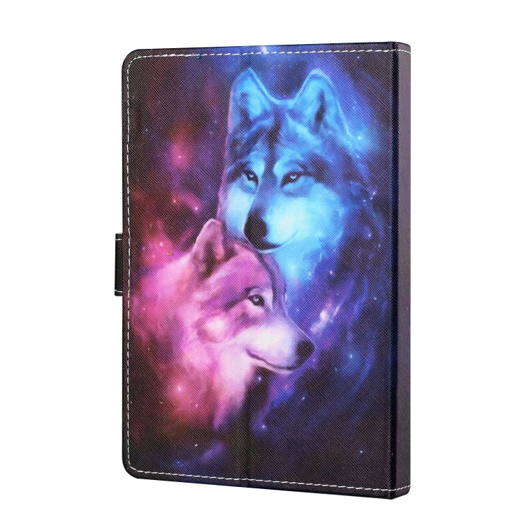 For 7 inch Tablet PC Universal Colored Drawing Horizontal Flip Leather Case with Holder & Card Slots(Wolf) - 7 inch by buy2fix | Online Shopping UK | buy2fix