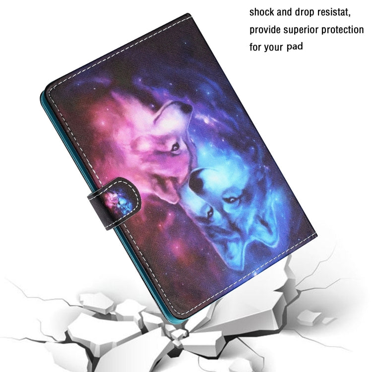 For 7 inch Tablet PC Universal Colored Drawing Horizontal Flip Leather Case with Holder & Card Slots(Wolf) - 7 inch by buy2fix | Online Shopping UK | buy2fix