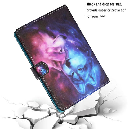 For 7 inch Tablet PC Universal Colored Drawing Horizontal Flip Leather Case with Holder & Card Slots(Wolf) - 7 inch by buy2fix | Online Shopping UK | buy2fix
