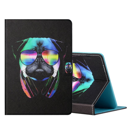 For 8 inch Tablet PC Universal Colored Drawing Horizontal Flip Leather Case with Holder & Card Slots(Eye Dog) - 8 inch by buy2fix | Online Shopping UK | buy2fix