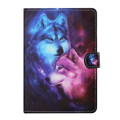 For 8 inch Tablet PC Universal Colored Drawing Horizontal Flip Leather Case with Holder & Card Slots(Wolf) - 8 inch by buy2fix | Online Shopping UK | buy2fix