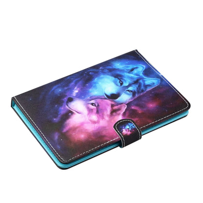 For 8 inch Tablet PC Universal Colored Drawing Horizontal Flip Leather Case with Holder & Card Slots(Wolf) - 8 inch by buy2fix | Online Shopping UK | buy2fix