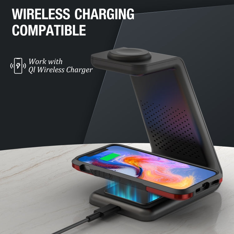 For iPhone 12 iPAKY Thunder Series Aluminum alloy Shockproof Protective Case(Red) - iPhone 12 / 12 Pro Cases by iPAKY | Online Shopping UK | buy2fix