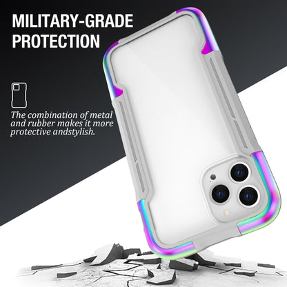 For iPhone 12 Pro iPAKY Thunder Series Aluminum alloy Shockproof Protective Case(Rainbow) - iPhone 12 / 12 Pro Cases by iPAKY | Online Shopping UK | buy2fix