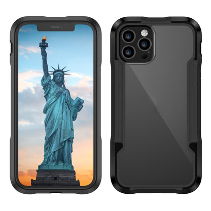 For iPhone 12 Pro Max iPAKY Thunder Series Aluminum alloy Shockproof Protective Case(Black) - iPhone 12 Pro Max Cases by iPAKY | Online Shopping UK | buy2fix