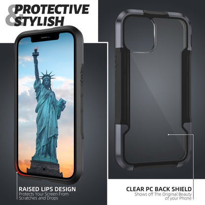 For iPhone 12 Pro Max iPAKY Thunder Series Aluminum alloy Shockproof Protective Case(Grey Black) - iPhone 12 Pro Max Cases by iPAKY | Online Shopping UK | buy2fix