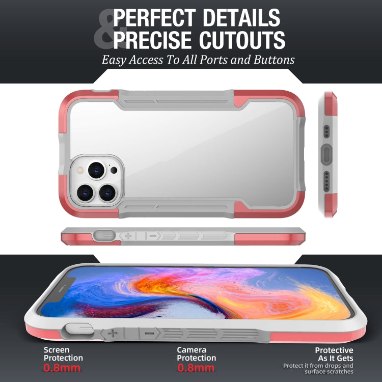 For iPhone 12 Pro Max iPAKY Thunder Series Aluminum alloy Shockproof Protective Case(Rose gold) - iPhone 12 Pro Max Cases by iPAKY | Online Shopping UK | buy2fix