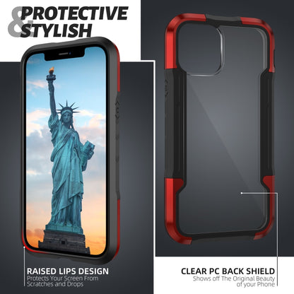 For iPhone 12 mini iPAKY Thunder Series Aluminum alloy Shockproof Protective Case (Red) - iPhone 12 mini Cases by iPAKY | Online Shopping UK | buy2fix