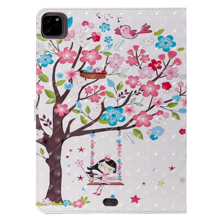 3D Painted Pattern Horizontal Flip Leather Case with Holder & Card Slots & Wallet & Sleep / Wake-up Function For iPad Air 2022 / 2020 10.9 /iPad Pro 11 2020 / 2018(Girl Under The Tree) - iPad Air (2022) / (2020) 10.9 Cases by buy2fix | Online Shopping UK | buy2fix