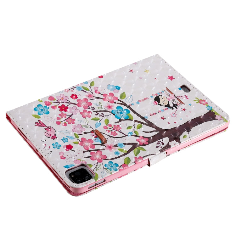3D Painted Pattern Horizontal Flip Leather Case with Holder & Card Slots & Wallet & Sleep / Wake-up Function For iPad Air 2022 / 2020 10.9 /iPad Pro 11 2020 / 2018(Girl Under The Tree) - iPad Air (2022) / (2020) 10.9 Cases by buy2fix | Online Shopping UK | buy2fix