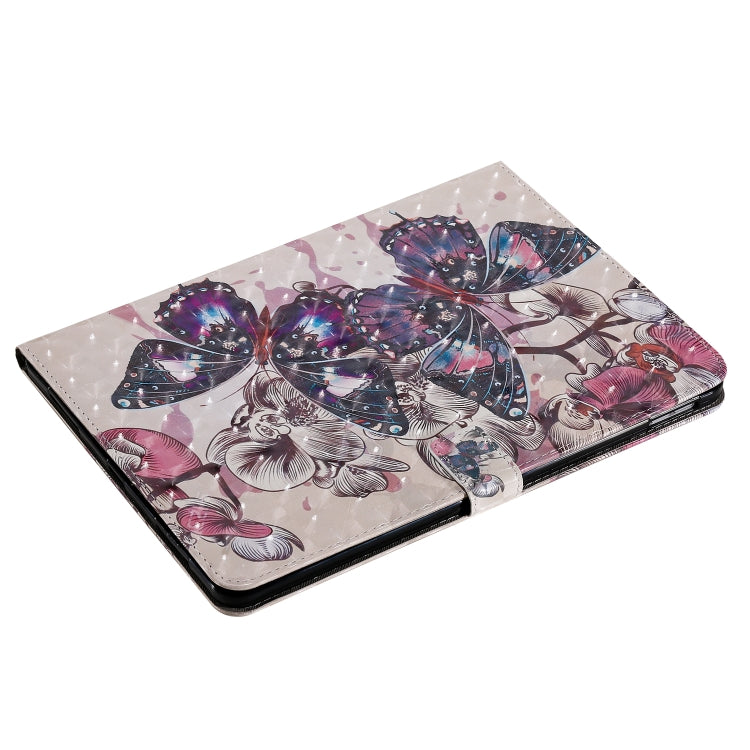3D Painted Pattern Horizontal Flip Leather Case with Holder & Card Slots & Wallet & Sleep / Wake-up Function For iPad Air 2022 / 2020 10.9 /iPad Pro 11 2020 / 2018(Black Butterfly) - iPad Air (2022) / (2020) 10.9 Cases by buy2fix | Online Shopping UK | buy2fix