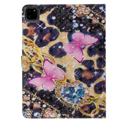 3D Painted Pattern Horizontal Flip Leather Case with Holder & Card Slots & Wallet & Sleep / Wake-up Function For iPad Air 2022 / 2020 10.9 /iPad Pro 11 2020 / 2018(Pink Butterfly) - iPad Air (2022) / (2020) 10.9 Cases by buy2fix | Online Shopping UK | buy2fix