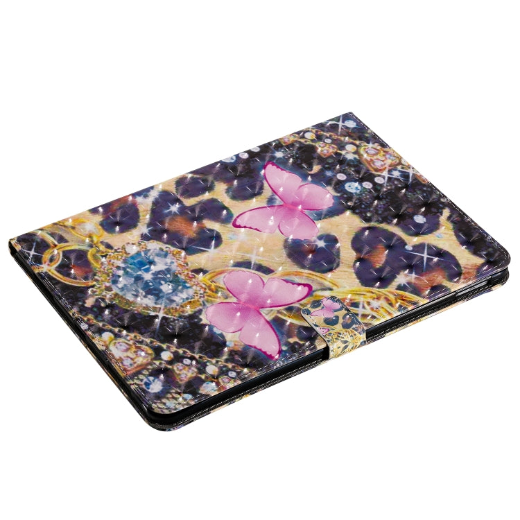3D Painted Pattern Horizontal Flip Leather Case with Holder & Card Slots & Wallet & Sleep / Wake-up Function For iPad Air 2022 / 2020 10.9 /iPad Pro 11 2020 / 2018(Pink Butterfly) - iPad Air (2022) / (2020) 10.9 Cases by buy2fix | Online Shopping UK | buy2fix
