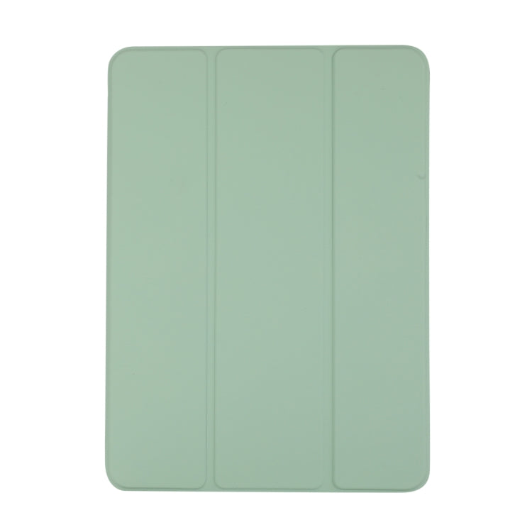 3-folding Skin Texture Horizontal Flip TPU + PU Leather Case with Holder For iPad Air 11 2024 / 2022 / 2020 10.9 (Mint Green) - iPad Air (2022) / (2020) 10.9 Cases by buy2fix | Online Shopping UK | buy2fix