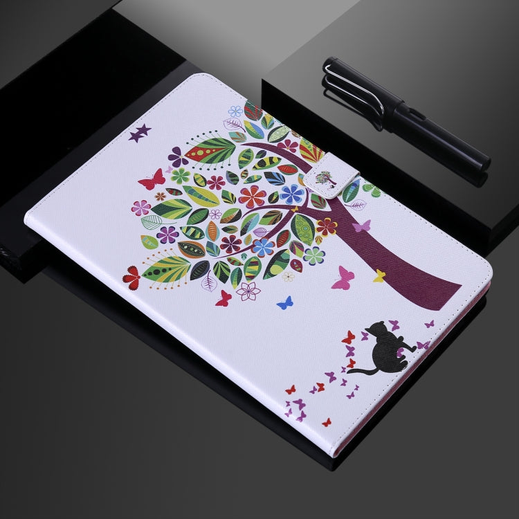 Painted Pattern Horizontal Flip Leather Case with Holder & Card Slots & Wallet & Sleep / Wake-up Function For iPad Air 2022 / 2020 10.9 /iPad Pro 11 2020 / 2018(Cat and Tree) - iPad Air (2022) / (2020) 10.9 Cases by buy2fix | Online Shopping UK | buy2fix