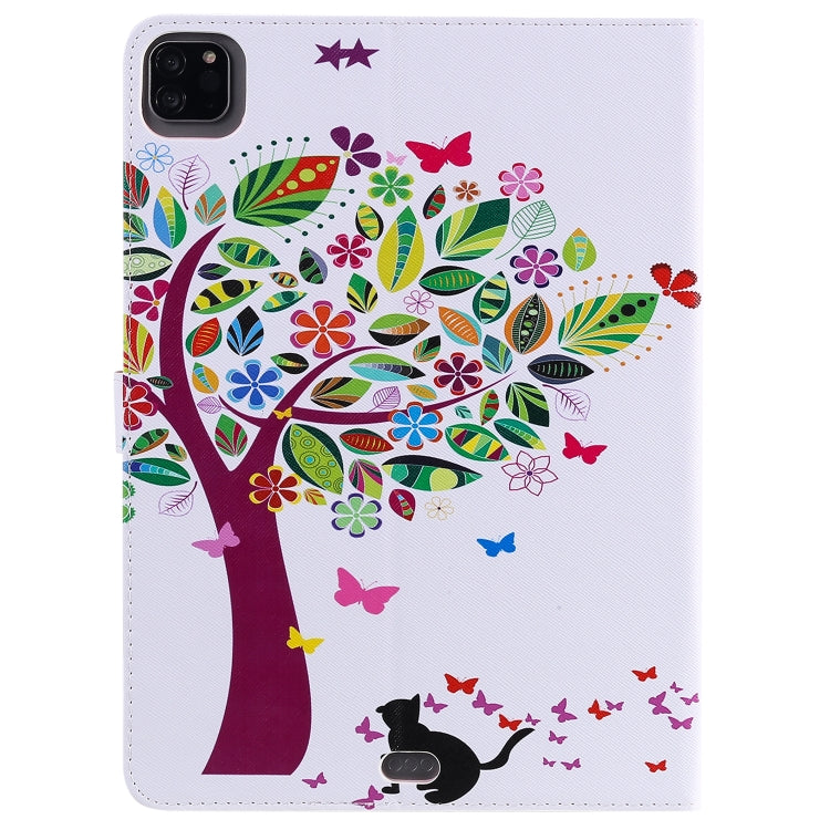 Painted Pattern Horizontal Flip Leather Case with Holder & Card Slots & Wallet & Sleep / Wake-up Function For iPad Air 2022 / 2020 10.9 /iPad Pro 11 2020 / 2018(Cat and Tree) - iPad Air (2022) / (2020) 10.9 Cases by buy2fix | Online Shopping UK | buy2fix