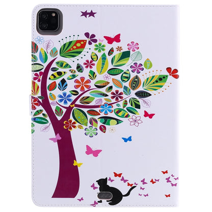 Painted Pattern Horizontal Flip Leather Case with Holder & Card Slots & Wallet & Sleep / Wake-up Function For iPad Air 2022 / 2020 10.9 /iPad Pro 11 2020 / 2018(Cat and Tree) - iPad Air (2022) / (2020) 10.9 Cases by buy2fix | Online Shopping UK | buy2fix