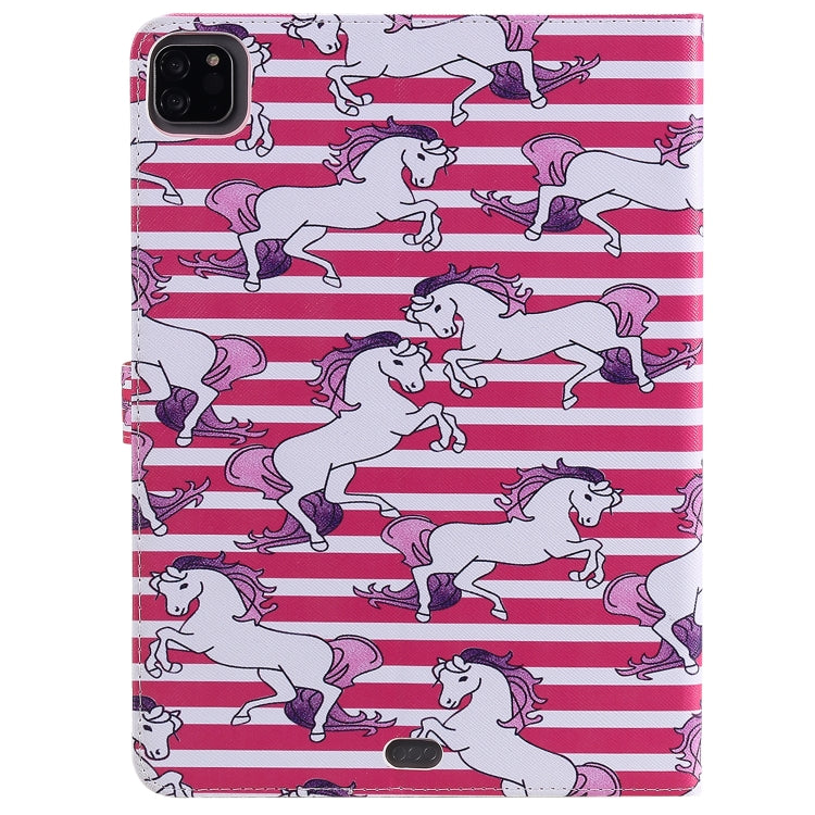 Painted Pattern Horizontal Flip Leather Case with Holder & Card Slots & Wallet & Sleep / Wake-up Function For iPad Air 2022 / 2020 10.9 /iPad Pro 11 2020 / 2018(Horse) - iPad Air (2022) / (2020) 10.9 Cases by buy2fix | Online Shopping UK | buy2fix