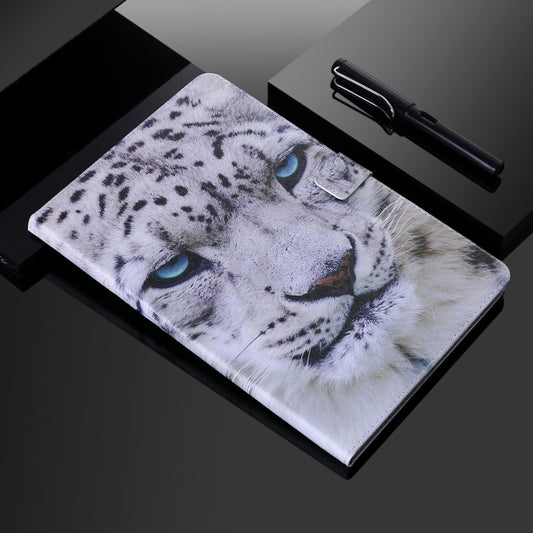 Painted Pattern Horizontal Flip Leather Case with Holder & Card Slots & Wallet & Sleep / Wake-up Function For iPad Air 2022 / 2020 10.9 /iPad Pro 11 2020 / 2018(White Leopard) - iPad Air (2022) / (2020) 10.9 Cases by buy2fix | Online Shopping UK | buy2fix