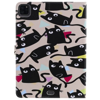 Painted Pattern Horizontal Flip Leather Case with Holder & Card Slots & Wallet & Sleep / Wake-up Function For iPad Air 2022 / 2020 10.9 /iPad Pro 11 2020 / 2018(Cats) - iPad Air (2022) / (2020) 10.9 Cases by buy2fix | Online Shopping UK | buy2fix