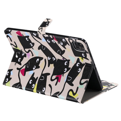 Painted Pattern Horizontal Flip Leather Case with Holder & Card Slots & Wallet & Sleep / Wake-up Function For iPad Air 2022 / 2020 10.9 /iPad Pro 11 2020 / 2018(Cats) - iPad Air (2022) / (2020) 10.9 Cases by buy2fix | Online Shopping UK | buy2fix