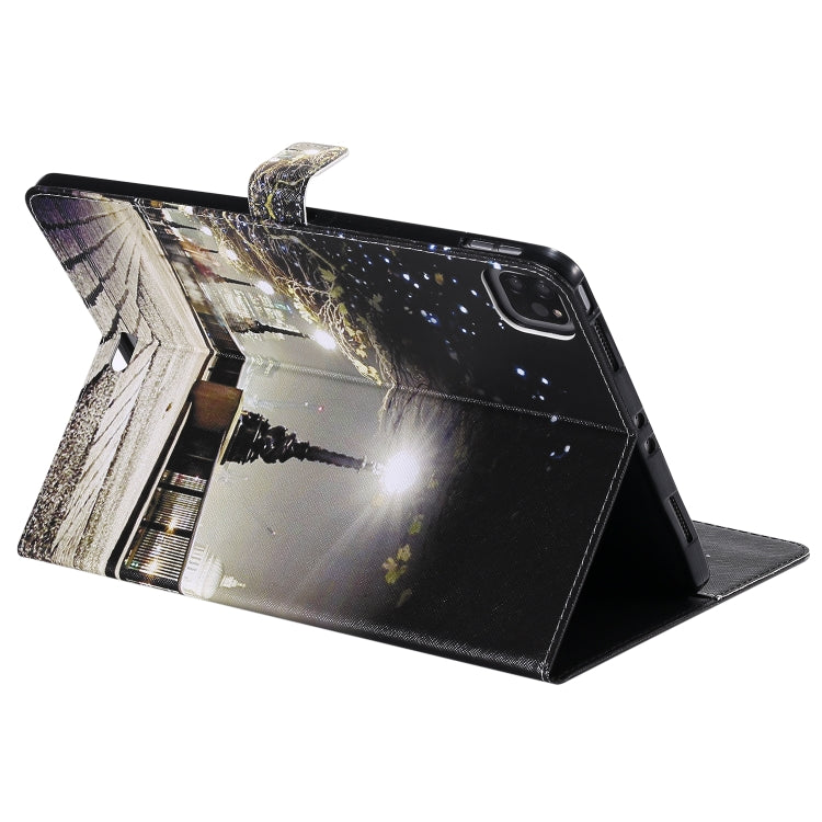 Painted Pattern Horizontal Flip Leather Case with Holder & Card Slots & Wallet & Sleep / Wake-up Function For iPad Air 2022 / 2020 10.9 /iPad Pro 11 2020 / 2018(Cityscape) - iPad Air (2022) / (2020) 10.9 Cases by buy2fix | Online Shopping UK | buy2fix