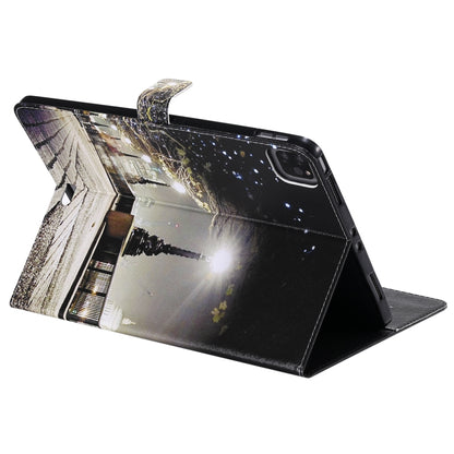 Painted Pattern Horizontal Flip Leather Case with Holder & Card Slots & Wallet & Sleep / Wake-up Function For iPad Air 2022 / 2020 10.9 /iPad Pro 11 2020 / 2018(Cityscape) - iPad Air (2022) / (2020) 10.9 Cases by buy2fix | Online Shopping UK | buy2fix