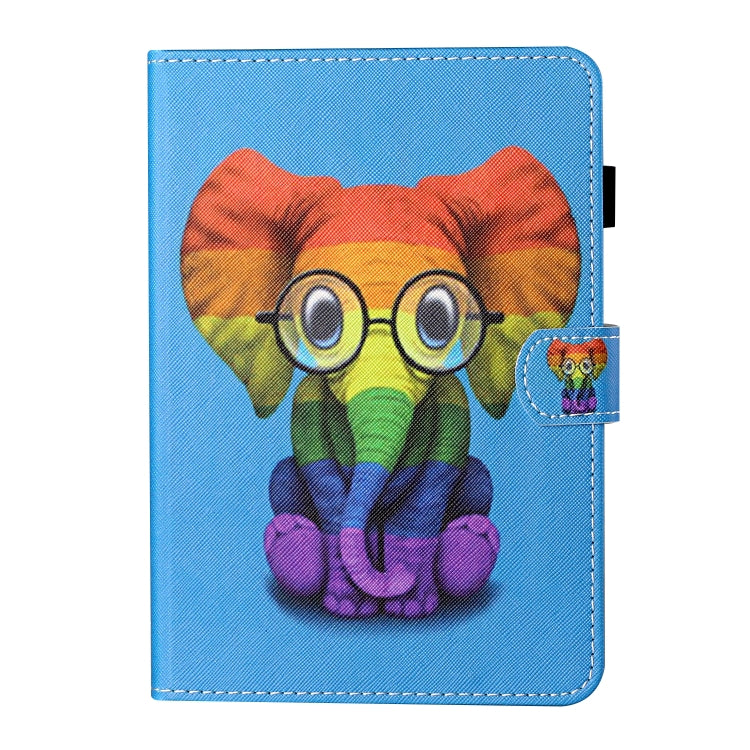For iPad Pro 11 (2020) / (2018) Coloured Drawing Stitching Horizontal Flip Leather Tablet Case with Holder & Card Slot & Sleep / Wake-up Function(Colorful Elephant) - iPad Pro 11 (2020) Cases by buy2fix | Online Shopping UK | buy2fix