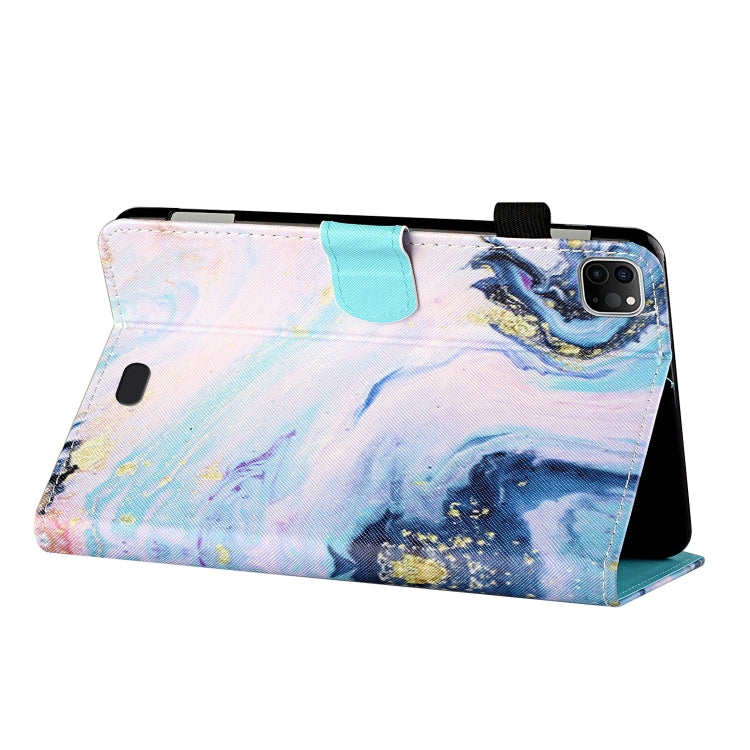 For iPad Pro 11 (2020) / (2018) Coloured Drawing Stitching Horizontal Flip Leather Tablet Case with Holder & Card Slot & Sleep / Wake-up Function(Quicksand) - iPad Pro 11 (2020) Cases by buy2fix | Online Shopping UK | buy2fix