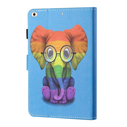 Coloured Drawing Stitching Horizontal Flip Leather Case with Holder & Card Slot & Sleep / Wake-up Function For iPad Air / Air 2 / 9.7 (2017) & (2018)(Colorful Elephant) - iPad 9.7 (2018) & (2017) Cases by buy2fix | Online Shopping UK | buy2fix