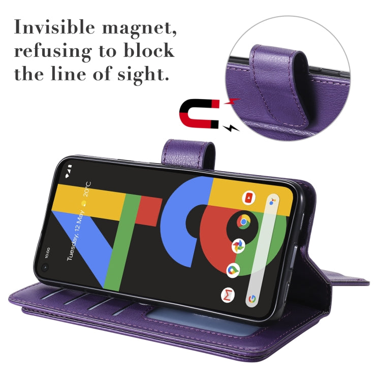 For Google Pixel 4a 4G Multifunctional Magnetic Copper Buckle Horizontal Flip Leather Case with Bracket & 10 Card Slots & Wallet & Photo Frame(Wine Red) - Google Cases by buy2fix | Online Shopping UK | buy2fix