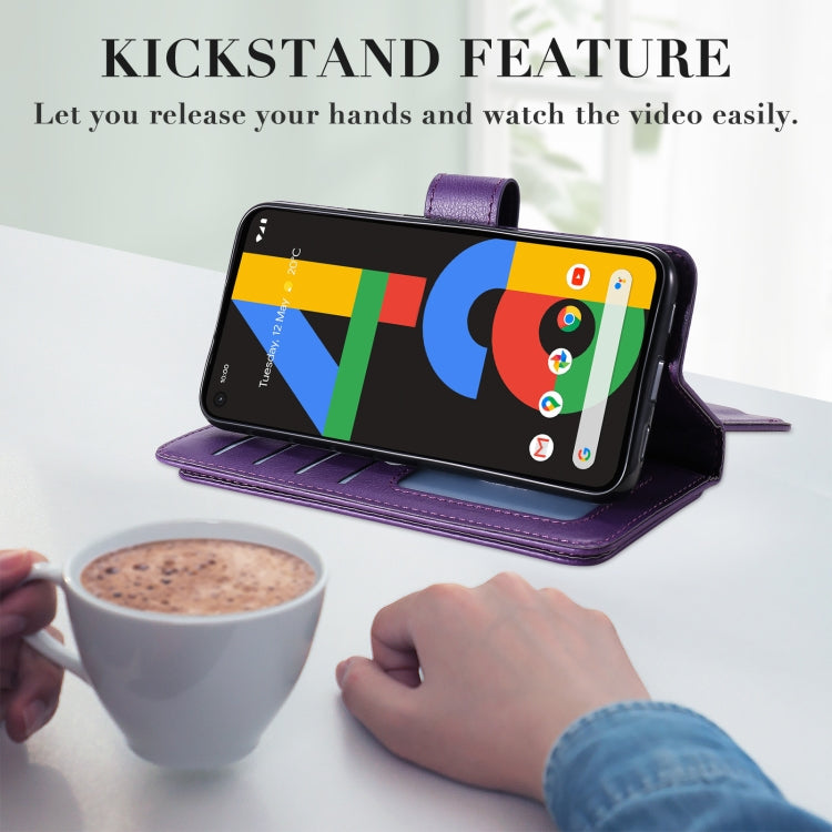 For Google Pixel 4a 4G Multifunctional Magnetic Copper Buckle Horizontal Flip Leather Case with Bracket & 10 Card Slots & Wallet & Photo Frame(Dark Blue) - Google Cases by buy2fix | Online Shopping UK | buy2fix
