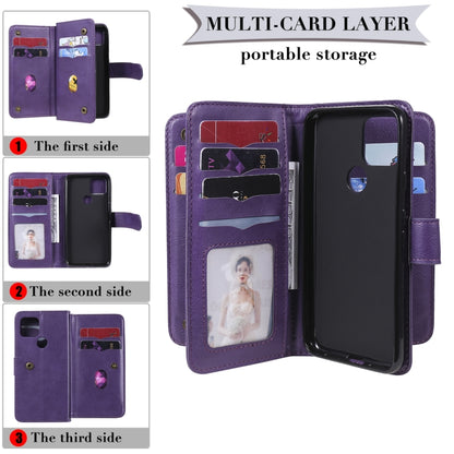 For Google Pixel 5 Multifunctional Magnetic Copper Buckle Horizontal Flip Leather Case with Bracket & 10 Card Slots & Wallet & Photo Frame(Dark Green) - Google Cases by buy2fix | Online Shopping UK | buy2fix