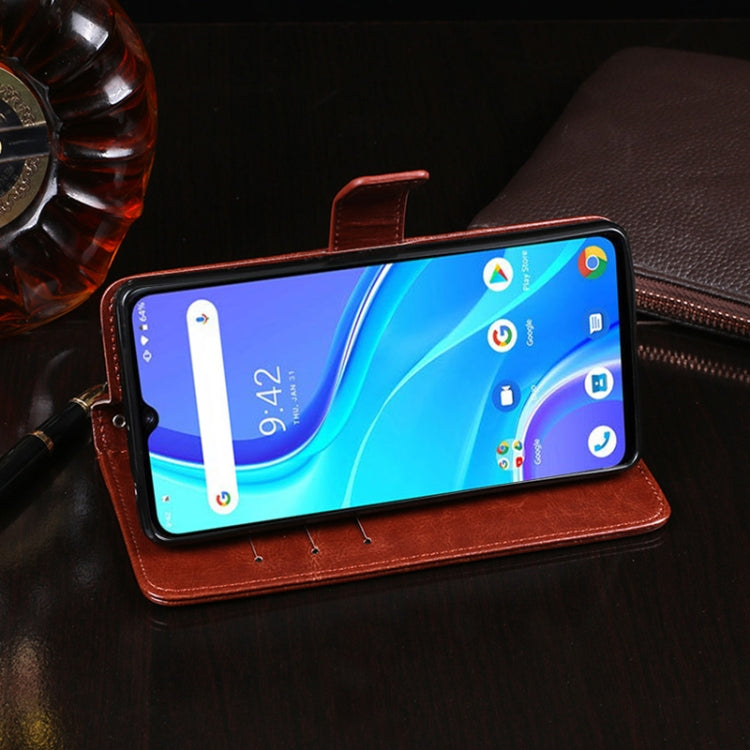 For UMIDIGI A7S idewei Crazy Horse Texture Horizontal Flip Leather Case with Holder & Card Slots & Wallet(Sky Blue) - More Brand by idewei | Online Shopping UK | buy2fix