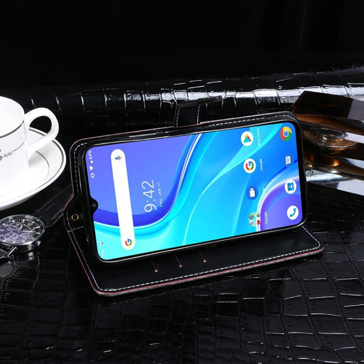 For Umidigi A7S idewei Crocodile Texture Horizontal Flip Leather Case with Holder & Card Slots & Wallet(Dark Blue) - More Brand by idewei | Online Shopping UK | buy2fix