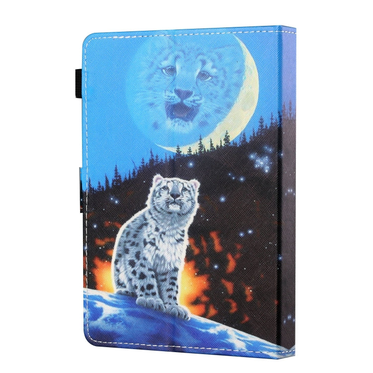 For 8 inch Tablet PC Universal Sewing Thread Horizontal Painted Flat Leather Case with Pen Cover & Anti Skid Strip & Card Slot & Holder(Double Shadow Tiger) - 8 inch by buy2fix | Online Shopping UK | buy2fix