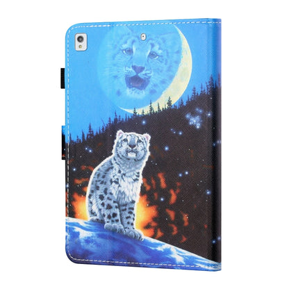 For iPad 10.2 / iPad Air 10.5 2019 Sewing Thread Horizontal Painted Flat Leather Case with Pen Cover & Anti Skid Strip & Card Slot & Holder & Sleep / Wake-up Function(Double Shadow Tiger) - iPad 10.2 Cases by buy2fix | Online Shopping UK | buy2fix