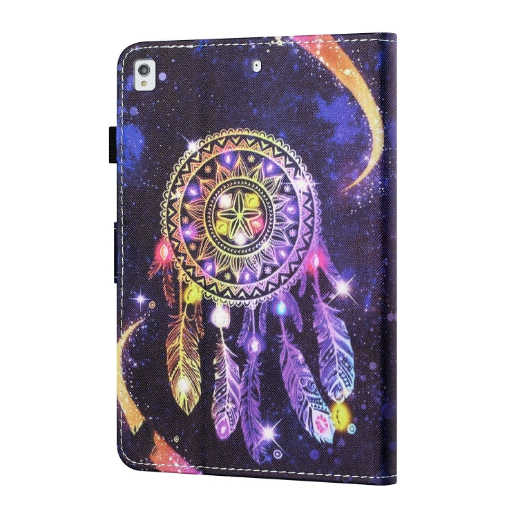 For iPad 10.2 / iPad Air 10.5 2019 Sewing Thread Horizontal Painted Flat Leather Case with Pen Cover & Anti Skid Strip & Card Slot & Holder & Sleep / Wake-up Function(Starry Sky Wind Chimes) - iPad 10.2 Cases by buy2fix | Online Shopping UK | buy2fix