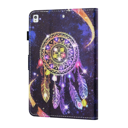 For iPad 10.2 / iPad Air 10.5 2019 Sewing Thread Horizontal Painted Flat Leather Case with Pen Cover & Anti Skid Strip & Card Slot & Holder & Sleep / Wake-up Function(Starry Sky Wind Chimes) - iPad 10.2 Cases by buy2fix | Online Shopping UK | buy2fix